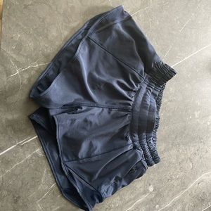 Lululemon size 0, color True Navy, hotty hot low rise short 2.5”